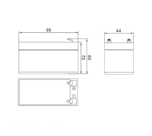 Аккумулятор Etalon FS 12012 (12V / 1.2Ah)