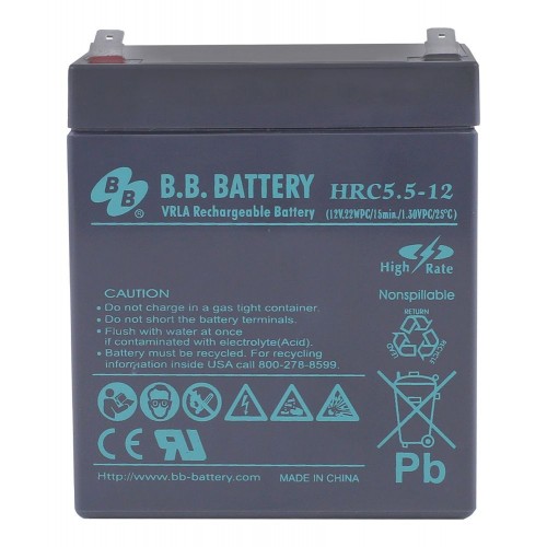 АКБ B.B.Bаttery HRC 5,5-12