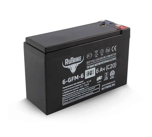 Аккумулятор RuTrike 6-GFM-6 (12V / 6Ah)