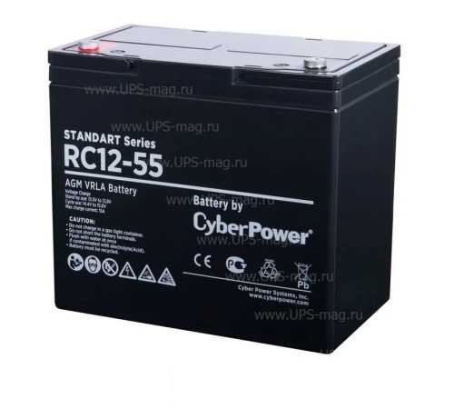 Аккумулятор CyberPower RC12-55 (12V / 55Ah)