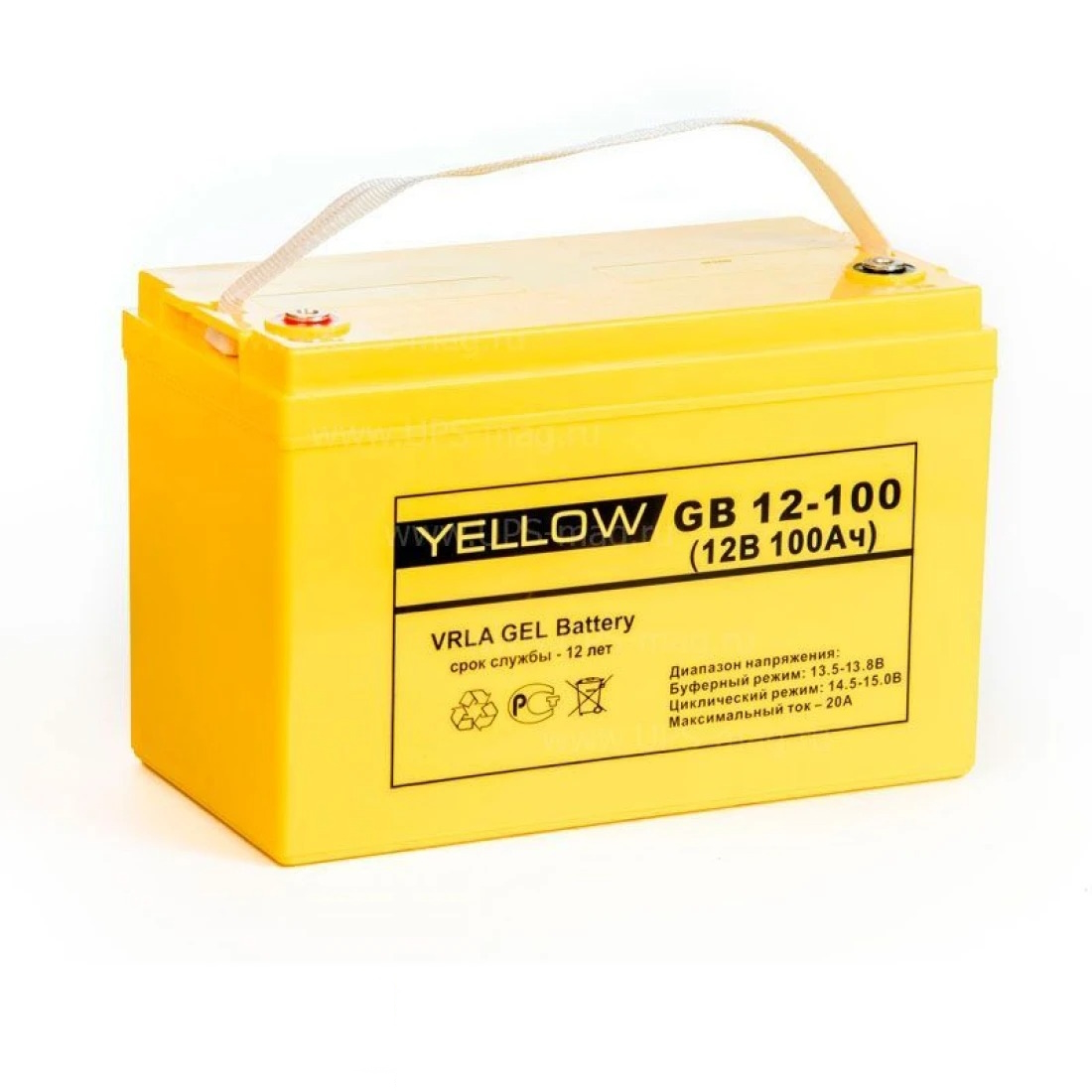 Аккумулятор Yellow GB 12-100 (12V / 100Ah)