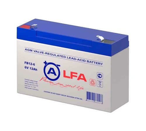 Аккумулятор ALFA Battery FB12-6 (6V / 12Ah)