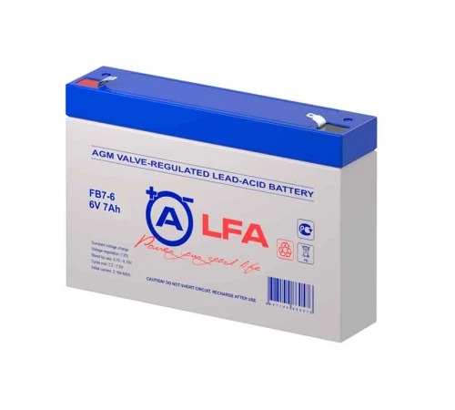 Аккумулятор ALFA Battery FB7-6 (6V / 7Ah)