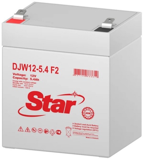 Аккумулятор STAR DJW12-5.4 F2 (12V / 5.4Ah)