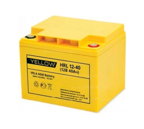 Аккумулятор Yellow HRL 12-40 (12V / 40Ah)