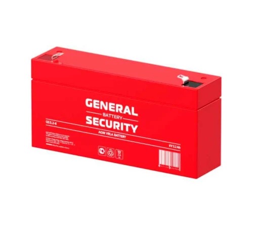Аккумулятор General Security GS 3.2-6 L (6V / 3.2Ah)