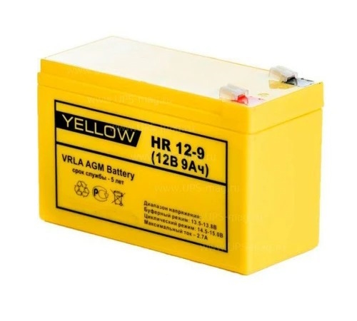 Аккумулятор Yellow HR 12-9 (12V / 9Ah)
