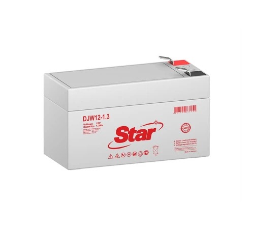 Аккумулятор STAR DJW12-1.3 (12V / 1.3Ah)