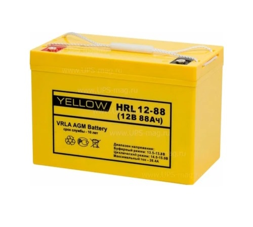 Аккумулятор Yellow HRL 12-88 (12V / 88Ah)