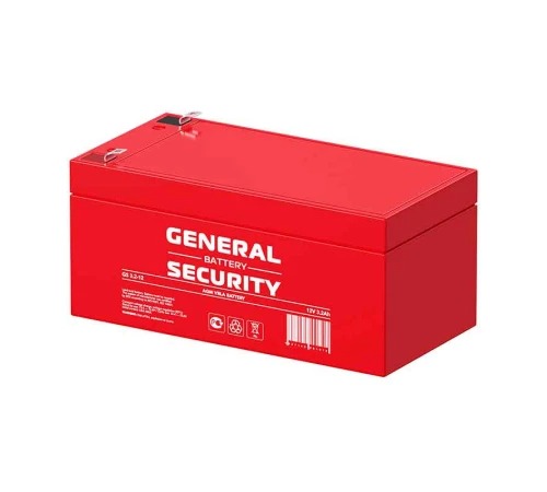Аккумулятор General Security GS 3.2-12 (12V / 3.2Ah)