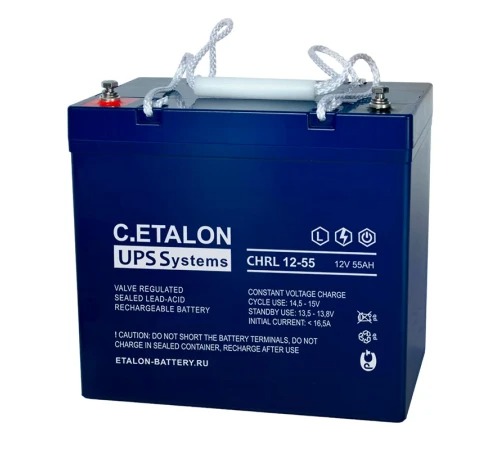 Аккумулятор C.ETALON CHRL 12-55 (12V / 55Ah)