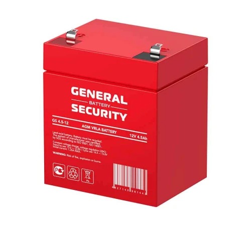 Аккумулятор General Security GS 4.5-12 (12V / 4.5Ah)