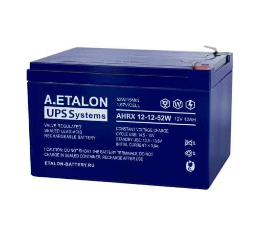 Аккумулятор A.ETALON AHRX 12-12-52W (12V / 12Ah)