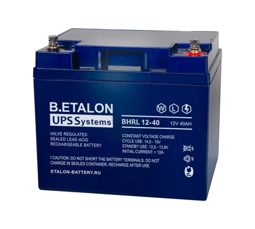 Аккумулятор B.ETALON BHRL 12-40 (12V / 40Ah)