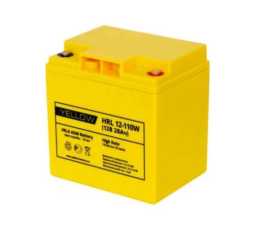 Аккумулятор YELLOW HRL 12-110W (12V / 28Ah)