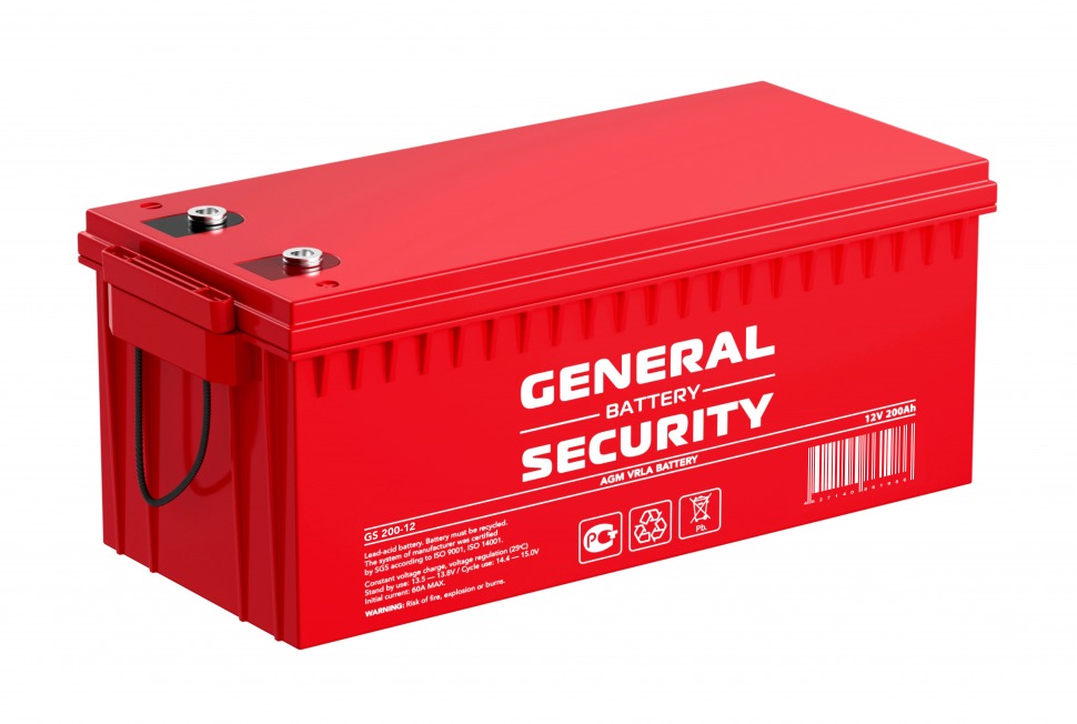 Аккумулятор General Security GS 200-12 (12V / 200Ah)