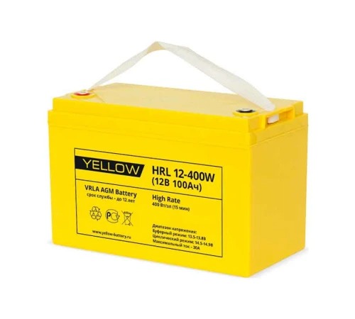 Аккумулятор YELLOW HRL 12-400W (12V / 100Ah)